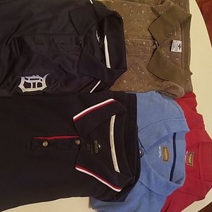 Lot of 5 men's polo shirts